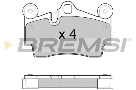 Гальмівні колодки зад. Audi Q7/Touareg/Cayenne (Brembo) (112,2x73,2x16,2) - BREMSI BP3097