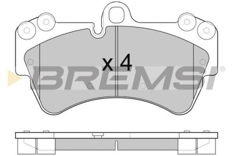 Гальмівні колодки пер. Audi Q7/Touareg/Cayenne - BREMSI BP3099