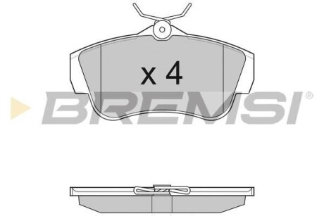 Гальмівні колодки зад. Scudo/Expert 07- - BREMSI BP3284