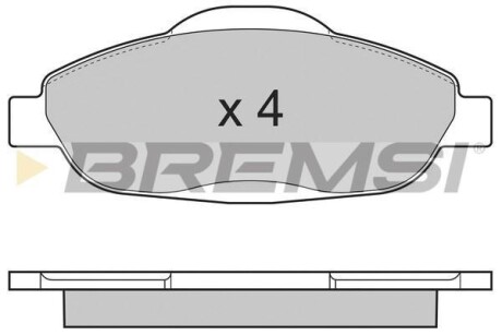 Гальмівні колодки пер. Peugeot 308 07- (Bosch) - BREMSI BP3364