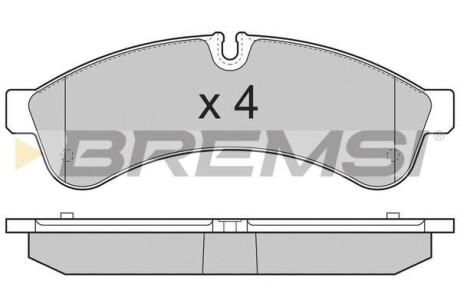 Гальмівні колодки зад. Daily 06- - BREMSI BP3365