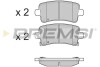 Гальмівні колодки зад. Opel Insignia 08- (TRW) - (13237765, 13237766, 13338368) BREMSI BP3379 (фото 1)