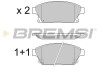 Гальмівні колодки пер. Astra J/Zarifa/Chevrolet Cruze 09- - (13301234, 13412810, 1605178) BREMSI BP3405 (фото 1)