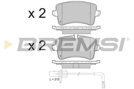 Гальмівні колодки зад. Audi A6 10- (TRW) - BREMSI BP3493