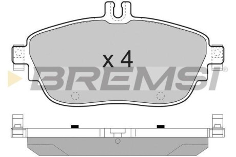 Гальмівні колодки пер. MB A-CLASS/B-CLASS 12-/Infiniti QX30 15- - BREMSI BP3496