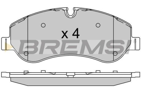 Комплект тормозных колодок - BREMSI BP3525