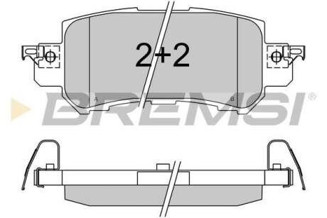 Гальмівні колодки зад. CX3/2/CX5 12- - BREMSI BP3536