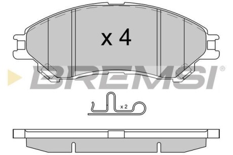 Комплект тормозных колодок - BREMSI BP3603