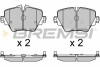 Гальмівні колодки пер. F40/F45/F46/G20/F90/G31/F97 14- (TRW) - (34106860019, 34106872418, 34106876245) BREMSI BP3643 (фото 1)