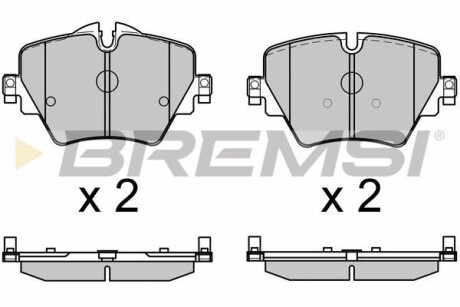 Гальмівні колодки пер. F40/F45/F46/G20/F90/G31/F97 14- (TRW) - BREMSI BP3643