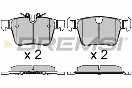 Гальмівні колодки зад. Volvo S60/S90/V60/V90/XC40/XC60/XC90 16- - BREMSI BP3664