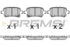 Гальмівні колодки зад. ASTRA 1.0-1.6 15-22 - (39037199, 13454674, 39021615) BREMSI BP3723 (фото 1)