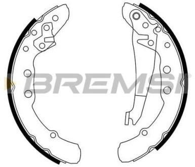 Комлект тормозных накладок - (8A0698525X, 8A0609527B, 431609528EV) BREMSI GF0021