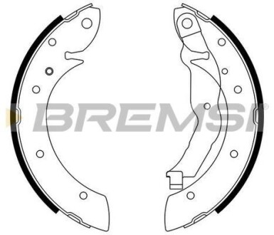 Комлект тормозных накладок - (34211160504, 34219067127, 31211160504) BREMSI GF0077