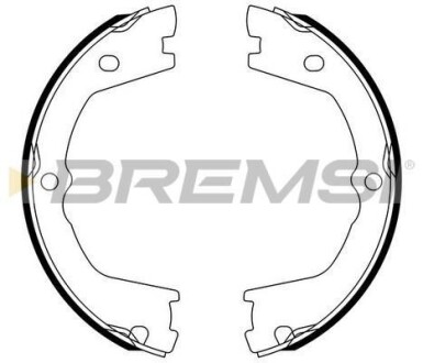 Комлект тормозных накладок - BREMSI GF0142