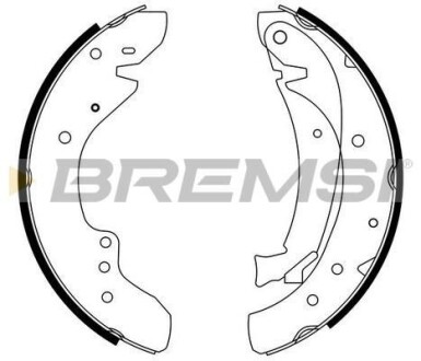 Комлект тормозных накладок - BREMSI GF0175