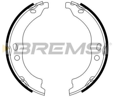 Колодки ручного гальма Ducato/Boxer 06- (Bendix) - (77364023, 4241N5) BREMSI GF0188