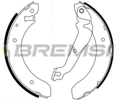 Гальмівні колодки зад. Ford Siera 82-93 (TRW) - BREMSI GF0215