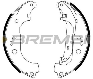 Гальмівні колодки зад. Ford Focus II 04-12 (Lockheed) - (1347420, 1385735, 3M512200BB) BREMSI GF0245