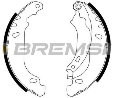 Комлект тормозных накладок - BREMSI GF0408