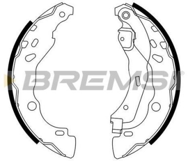 Гальмівні колодки зад. Dacia Logan 04-/Nissan Micra IV 10- (Bendix) - (440609415R, D40601HD3A, D40601HD3B) BREMSI GF0409