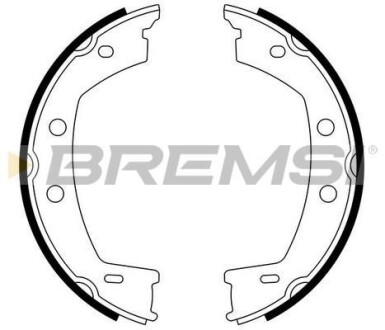 Комлект тормозных накладок - BREMSI GF0442