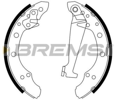 Комлект тормозных накладок - BREMSI GF0556