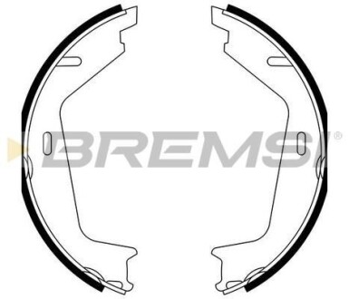 Комлект тормозных накладок - BREMSI GF0608A
