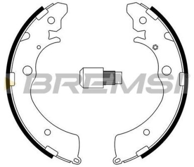 Гальмівні колодки зад. Honda Accord III/IV 85-93/Suzuki Jimny 98-(Akebono) - (06450S9AE51, 42152SM4A01, 42155SM4A01) BREMSI GF0706 (фото 1)