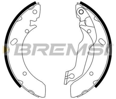 Комлект тормозных накладок - BREMSI GF0733