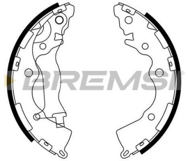 Комлект тормозных накладок - BREMSI GF0749