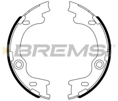 Комлект тормозных накладок - BREMSI GF0804