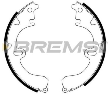 Гальмівні колодки зад. Corolla 83-89 (Sumitomo) - (0449501011, 0449501030, 0449512082) BREMSI GF0934