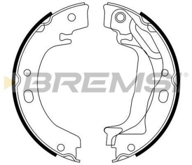 Гальмівні колодки зад. COROLLA 1.4-2.0 00-07 (LUCAS GIRLING) - (0449502120, 0449502070, 4654002020) BREMSI GF0970