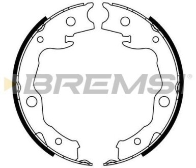 Комлект тормозных накладок - BREMSI GF0976