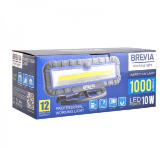 Фонарь для СТО 10W COB 1000lm 4000mAh Power Bank type-C - BREVIA 11510