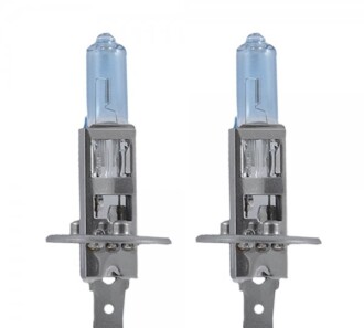 Галогенная лампа Power White +60% H1 12V 55W 4300K (2 шт.) - BREVIA 12010PWS