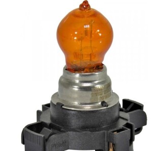 Лампа накаливания Power +30% PY24W 12V 24W PGU20/4 AMBER (1 шт.) - BREVIA 12229C