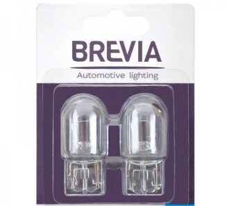 Лампа накаливания W21W 12V 21W W3x16d (2 шт.) - BREVIA 12310B2