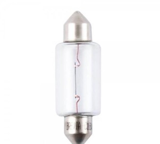 Лампа розжарювання C18W SV8.5 T15x44 12V 18W CP (1 шт.) - BREVIA 12318C