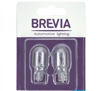 Лампа накаливания W16W 12V 16W W2.1x9.5d (2 шт.) - BREVIA 12333B2
