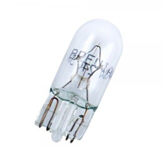 Лампа розжарювання W5W 24V 5W W2.1x9.5d CP (1шт.) - BREVIA 24308C