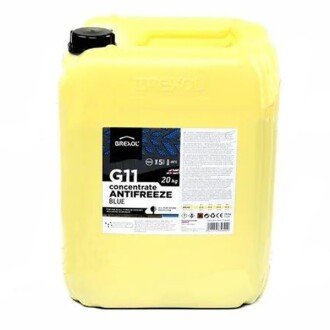 Антифриз-концентрат Blue G11 Coolant Concentrate -80°C синий, 20л - BREXOL ANTF-034