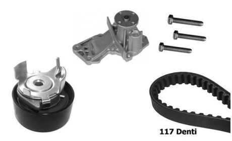 Ford к-т грм (ремень+ ролик +помпа+ крепление) b-max, c-max ii, fiesta v - BUGATTI KBU10107A