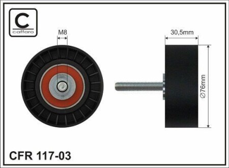 Rolka napinacza - CAFFARO 11703