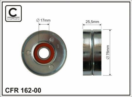 Ролик натяжний VAG 2.5TDI - (59145276, 059145276, 272136) CAFFARO 16200