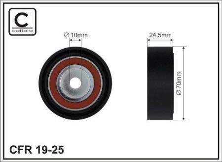 Ролик натяжн.паска генерат. Bmw E34/E36 1,8-2,5 91-> - (1726343) CAFFARO 19-25