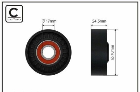 Ролік Bmw E46/E39/E60 - (11287512758) CAFFARO 231-00