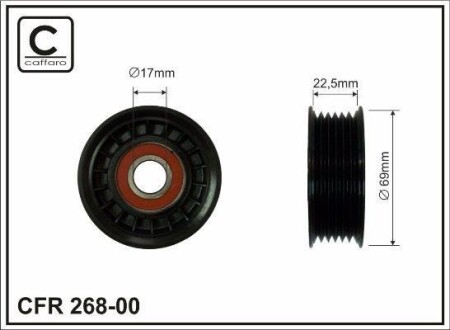 Ролик генерат - (lfg115980c) CAFFARO 26800