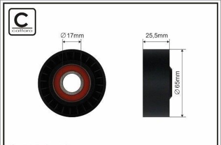 Ролик генератора Bmw 1 E81, 3 E90, 2.0d/3.0d, 09.04- - (11287790447, 7790447) CAFFARO 272-00